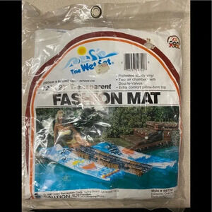 Vintage 1987 NOS Intex Fashion Mat Wet Set 72X27 Float